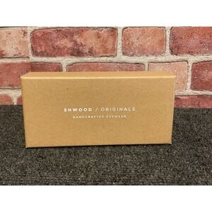 Shwood Originals Ainsworth Eyeglasses Bourbon Matte Silver Wood Frames RX